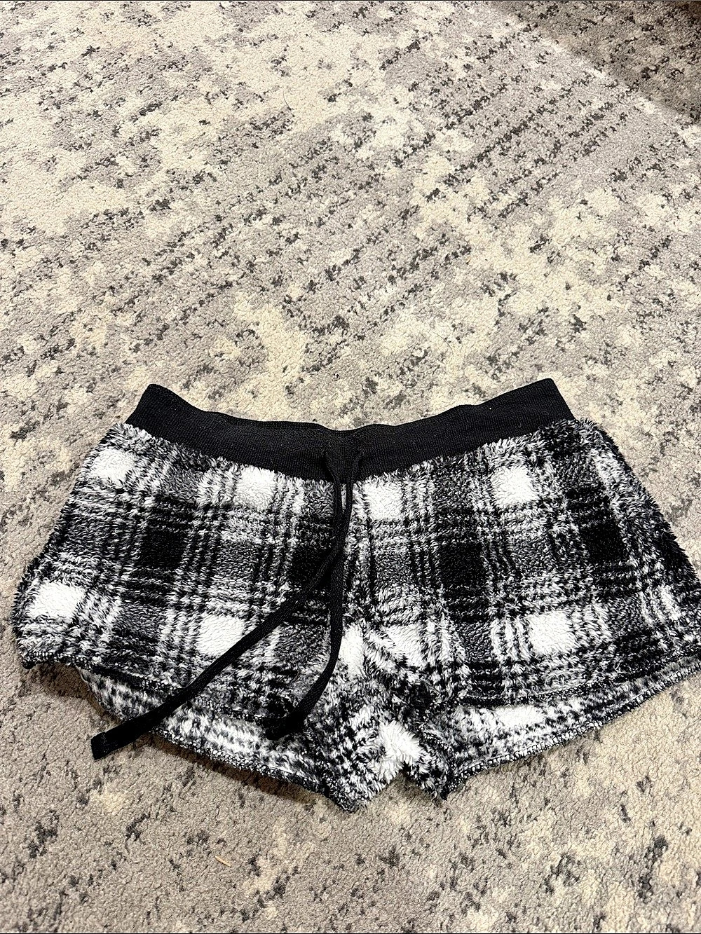 PJ Salvage Plaid Lounge Shorts Size Small